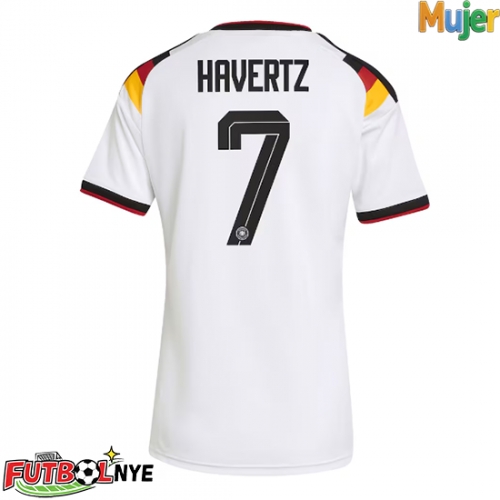 Camiseta Alemania Kai Havertz #7 Primera Equipación para mujer Mundial 2026 manga corta